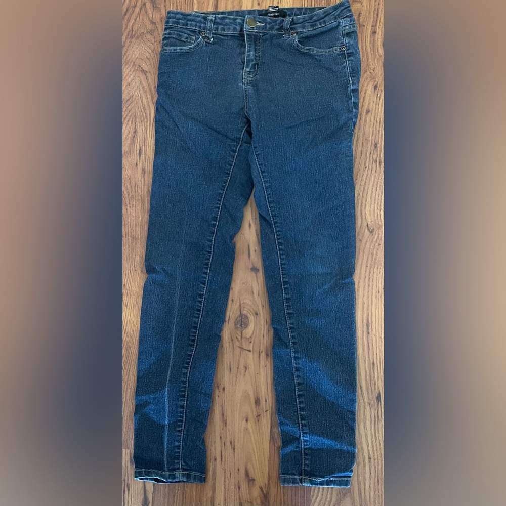 Forever 21 Dark Blue Skinny Jeans Size 28